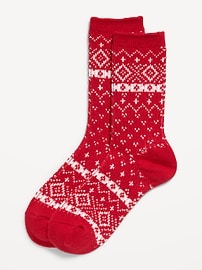 L'image numéro 1 présente Chaussettes à motif jacquard pour femme