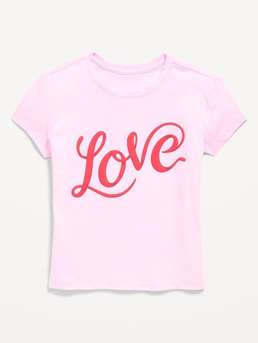 Image number 1 showing, Short-Sleeve Graphic T-Shirt for Girls