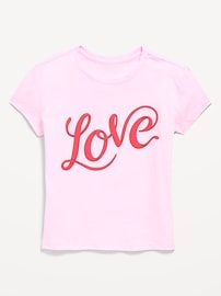 Image number 1 showing, Short-Sleeve Graphic T-Shirt for Girls