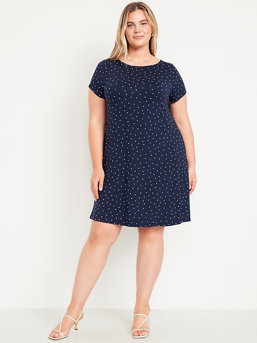 Image number 9 showing, Short-Sleeve Mini Swing Dress