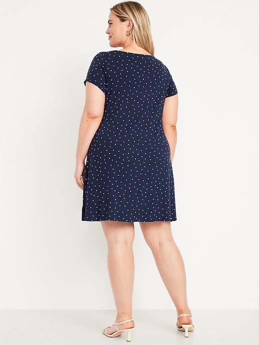 Image number 10 showing, Short-Sleeve Mini Swing Dress