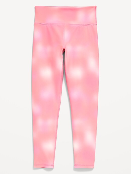 Image number 2 showing, High-Waisted PowerSoft 7/8-Length Leggings for Girls