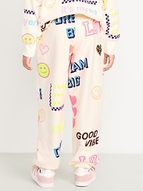 L'image numéro 2 présente Pantalon de jogging rétro à taille haute pour Fille