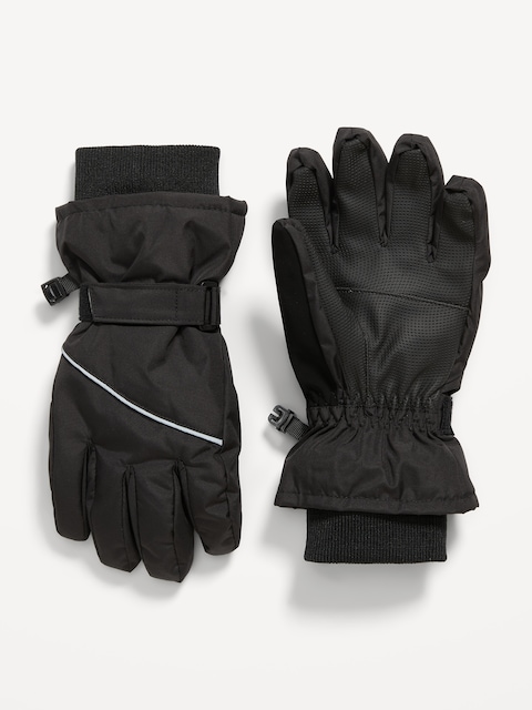 Gants de ski unisexes pour enfant - Noir De Jais