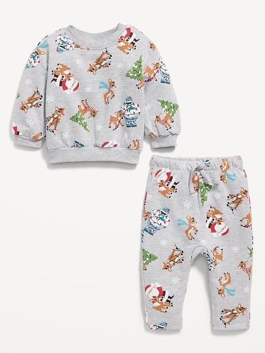 Image number 2 showing, Rudolph The Red Nosed Reindeer™ Graphic Sweatshirt and Sweatpants Set for Baby