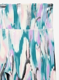 Image number 3 showing, High-Waisted PowerSoft 7/8-Length Leggings for Girls