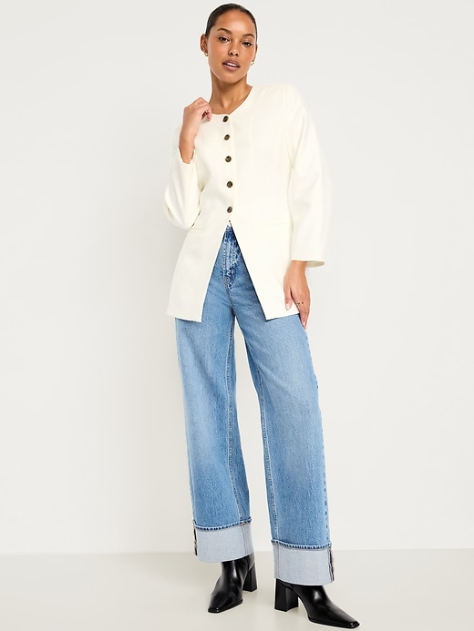 L'image numéro 3 présente Blazer long ajusté