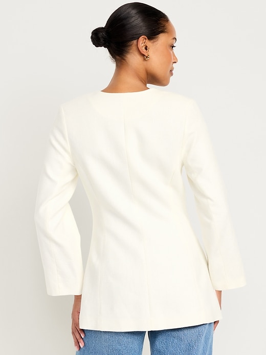 L'image numéro 2 présente Blazer long ajusté