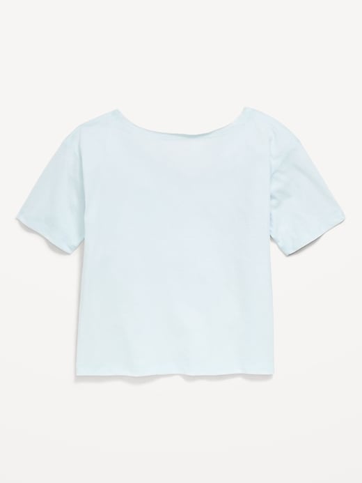 L'image numéro 3 présente T-shirt à épaules dénudées à imprimé pour fille