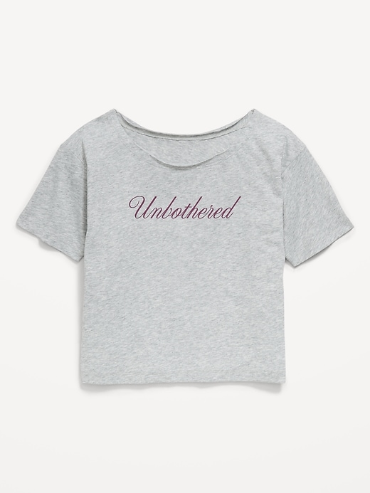 L'image numéro 1 présente T-shirt à épaules dénudées à imprimé pour fille