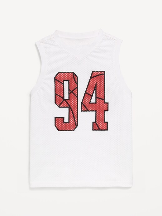 Image number 1 showing, Mesh Graphic Basketball Tank Top for Boys
