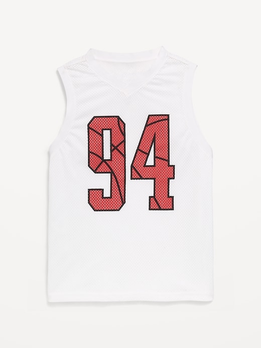 Image number 2 showing, Mesh Graphic Basketball Tank Top for Boys