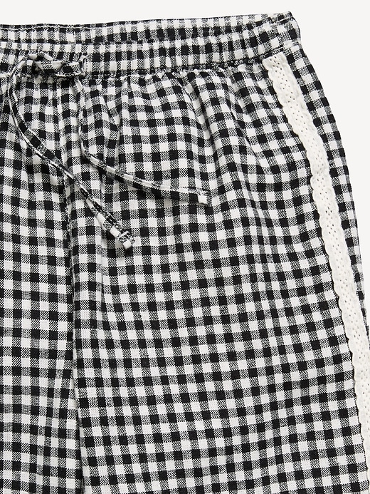 Image number 5 showing, Lace-Trim Linen-Blend Pants for Girls