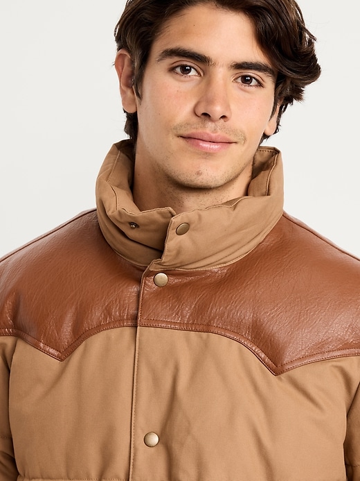 Image number 6 showing, Western Canvas Puffer Jacket