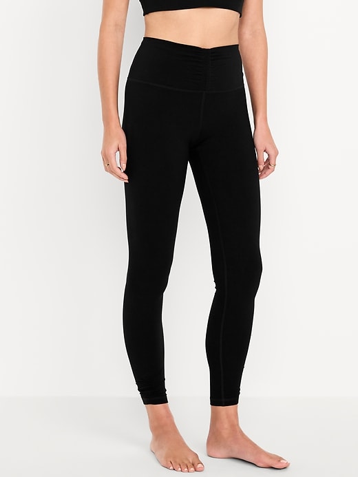 L'image numéro 1 présente Legging StudioSmooth ruché à taille haute