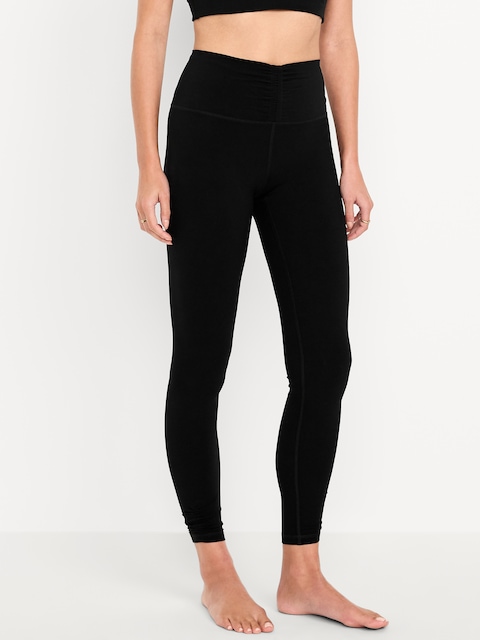 LEGGING STUDIOSMOOTH RUCHÉ À TAILLE HAUTE