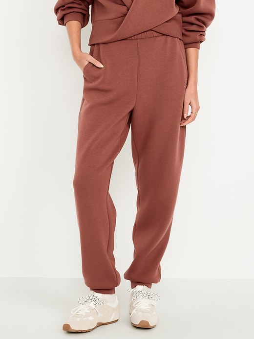 Image number 1 showing, High-Waisted Bounce Fleece Jogger Sweatpants