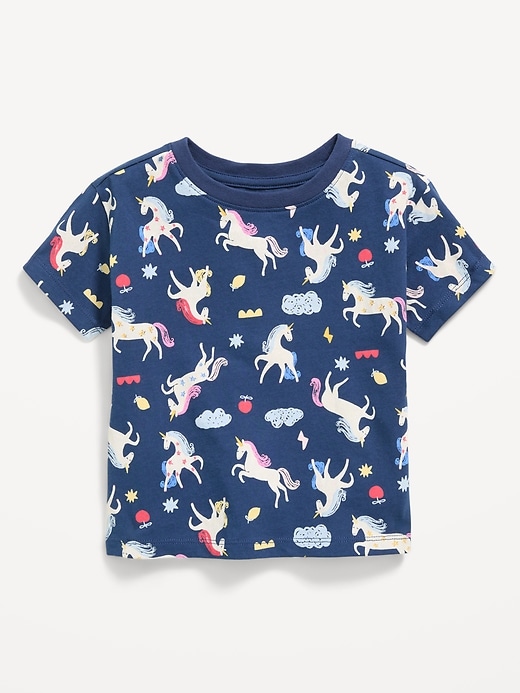 Image number 1 showing, Printed Short-Sleeve T-Shirt for Toddler Girls