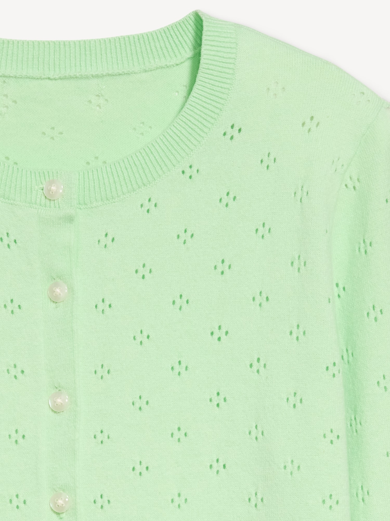 L'image numéro 5 présente Cardigan court en tricot pointelle SoSoft léger