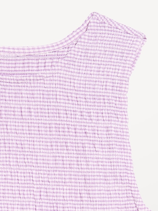 L'image numéro 4 présente Camisole smockée sans manches