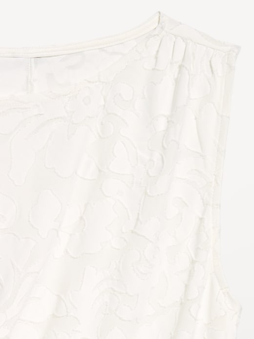 Image number 4 showing, Jacquard Side-Drape Top