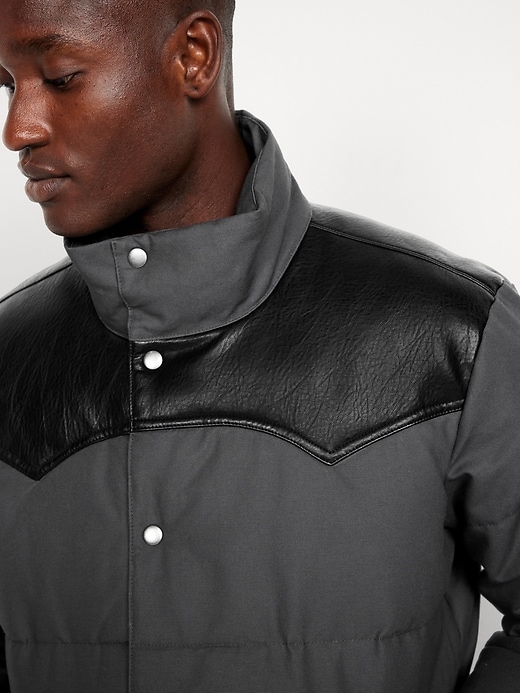 L'image numéro 4 présente Veste rembourrée western en toile