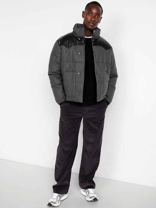 L'image numéro 3 présente Veste rembourrée western en toile