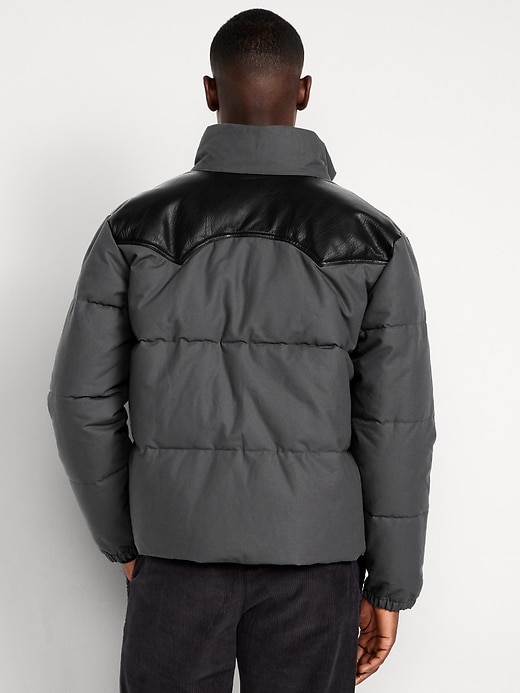 L'image numéro 2 présente Veste rembourrée western en toile