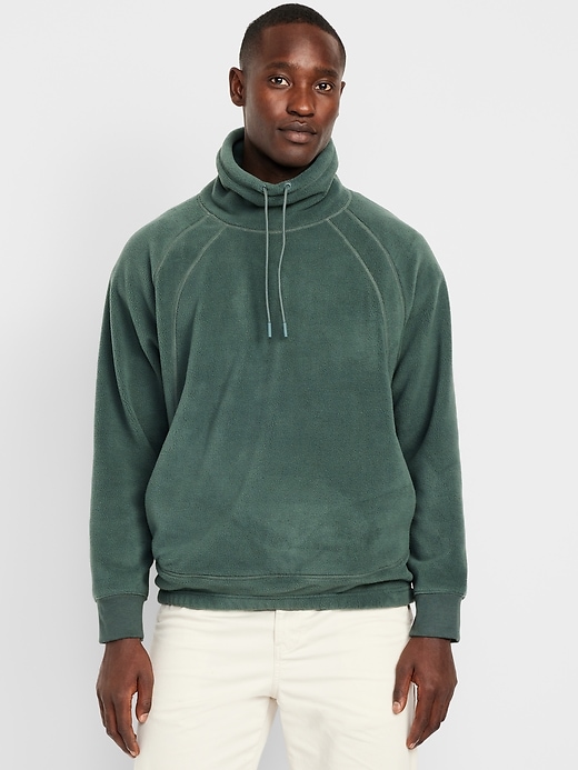 Image number 1 showing, Funnel Neck Microfleece Pullover