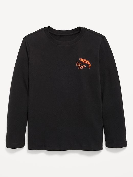 Image number 1 showing, Long-Sleeve Graphic T-Shirt for Boys