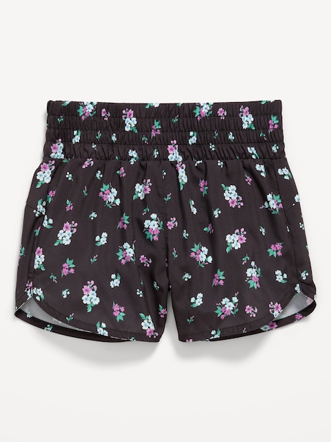 High-Waisted Dolphin-Hem Run Shorts for Girls