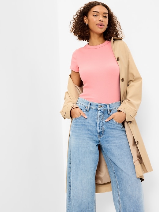 Image number 3 showing, Snug Crop T-Shirt