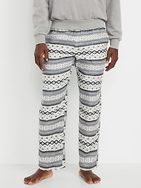 Image number 1 showing, Printed Flannel Pajama Pants for Men