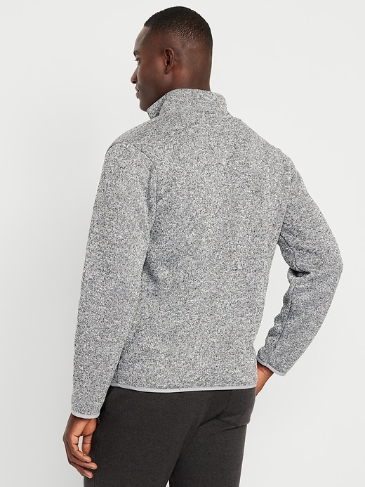 Image number 2 showing, Sherpa-Lined Fleece-Knit Jacket