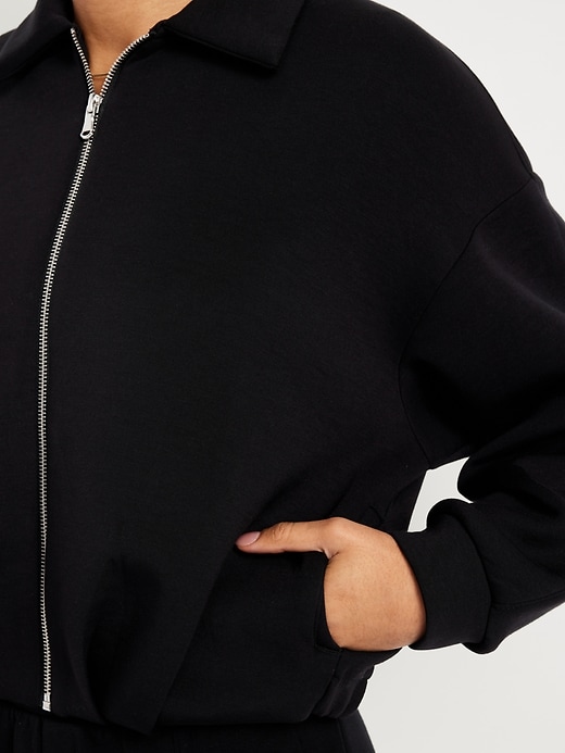 L'image numéro 4 présente Blouson d’aviateur en molleton raffiné