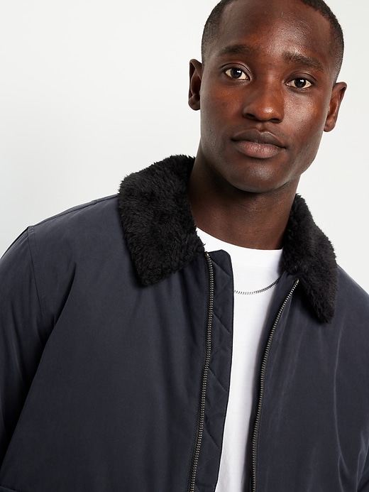 Water-Resistant Aviator Bomber Jacket