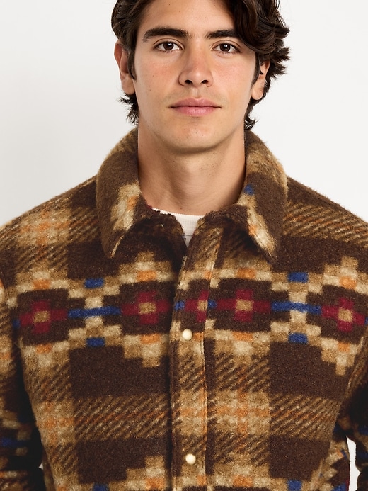 Image number 6 showing, Sherpa-Lined Snap-Button Jacket