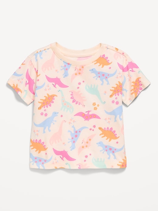 Image number 1 showing, Printed Short-Sleeve T-Shirt for Toddler Girls