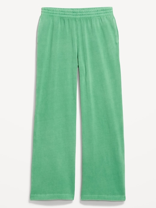 Image number 5 showing, High-Waisted Wide-Leg Sweatpants
