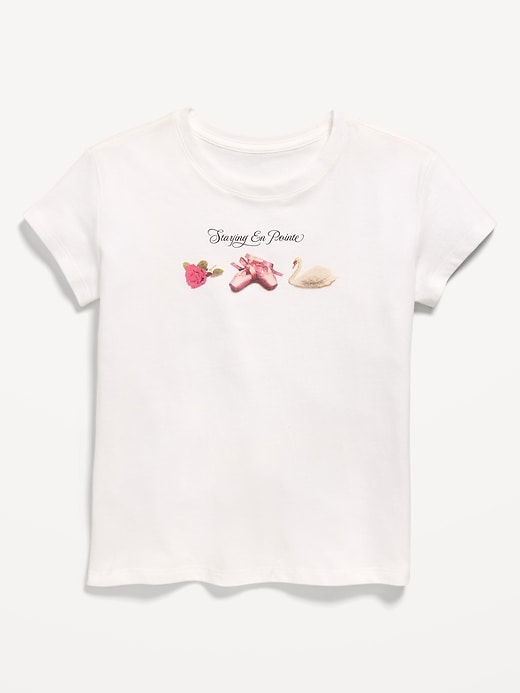 Image number 1 showing, Short-Sleeve Graphic T-Shirt for Girls