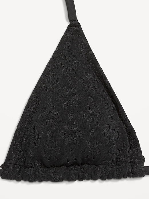 Image number 9 showing, Triangle String Bikini Swim Top