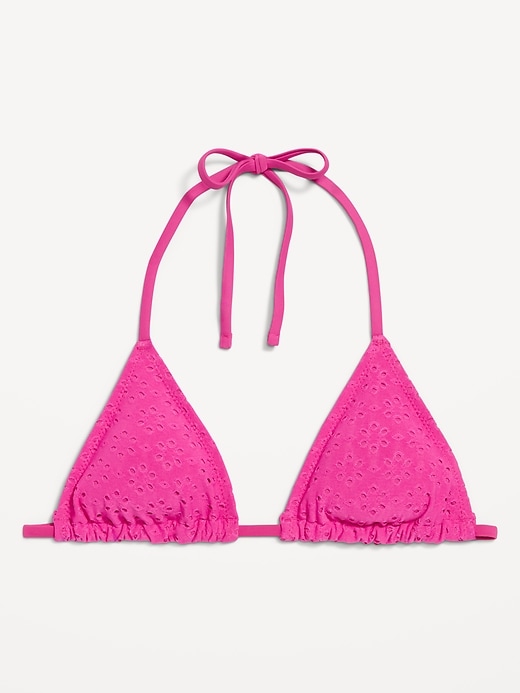 Image number 4 showing, Triangle String Bikini Swim Top