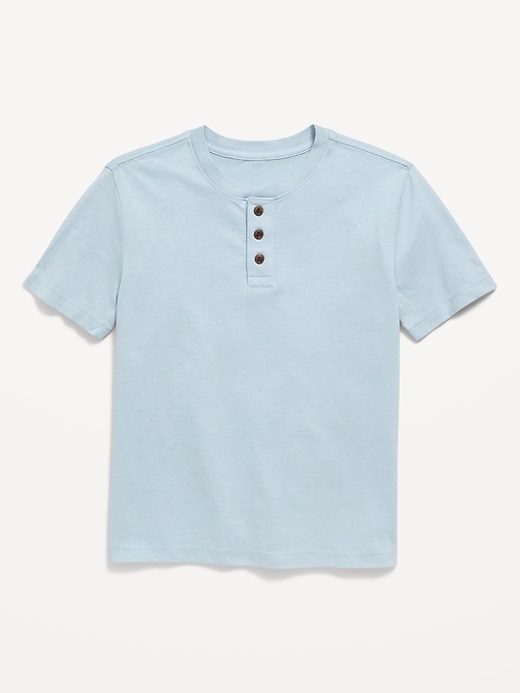Image number 1 showing, Softest Short-Sleeve Henley T-Shirt for Boys