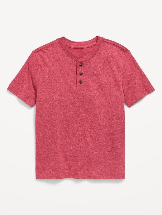 Image number 1 showing, Softest Short-Sleeve Henley T-Shirt for Boys