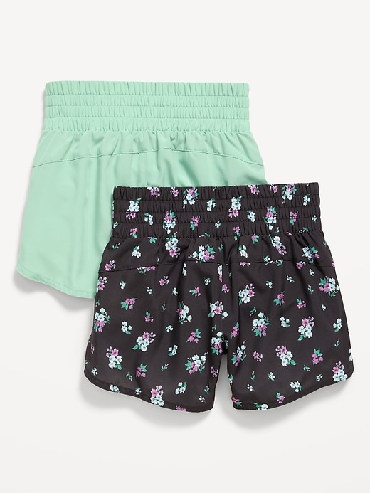 Image number 2 showing, High-Waisted Dolphin-Hem Run Shorts 2-Pack for Girls