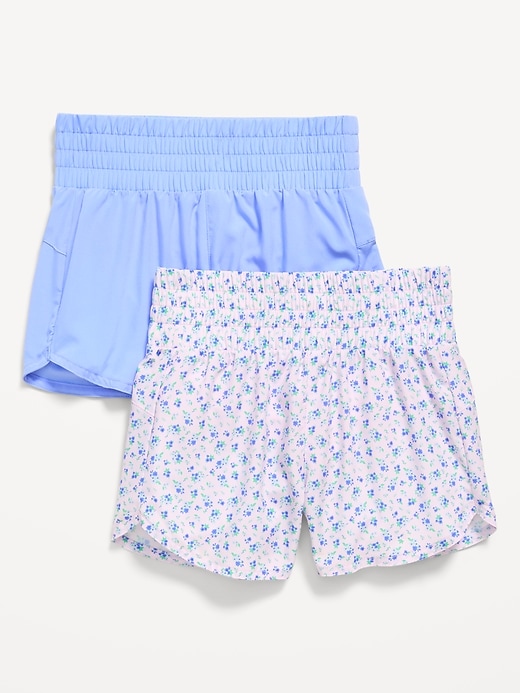 Image number 1 showing, High-Waisted Dolphin-Hem Run Shorts 2-Pack for Girls