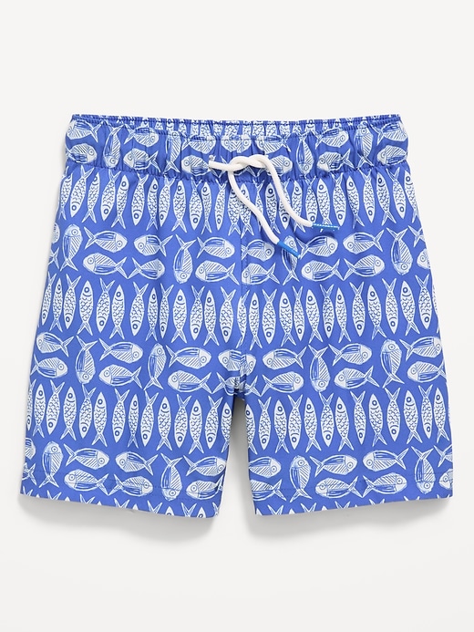 Image number 1 showing, Printed Swim Trunks for Toddler Boys
