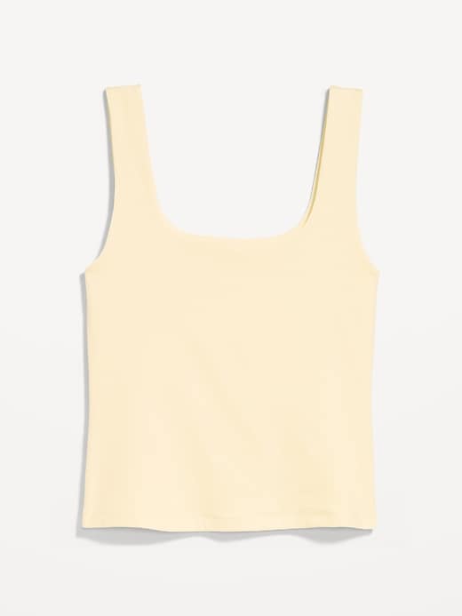 Image number 1 showing, Hug Double-Layer Scoop-Neck Tank Top