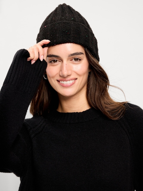 Chunky Beanie for Women - Blackjack