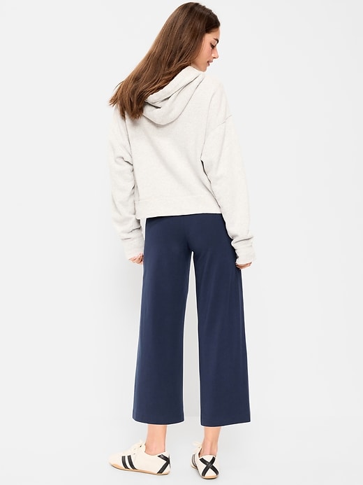 Image number 2 showing, High-Waisted Fashion Wide-Leg Cropped Leggings